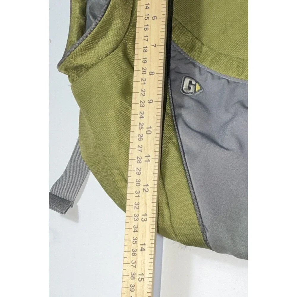 Go GaGa messenger-style diaper bag features a unique olive green and gray color